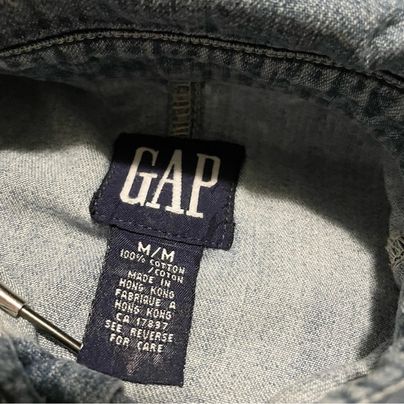 Vintage Gap Denim Sleeveless Maxi Dress - Picture 10 of 16